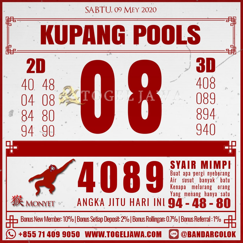 Prediksi KupangPool Tanggal 2020-05-09